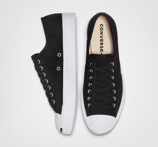 Boty Nízké Converse Jack Purcell Platene Černé Bílé | CV-408ZEO