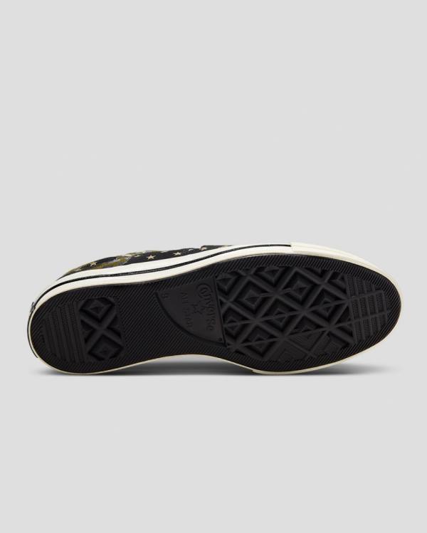 Boty Nízké Converse One Star Archive Print Mix Olivy Zelené Leopard | CV-271NEK