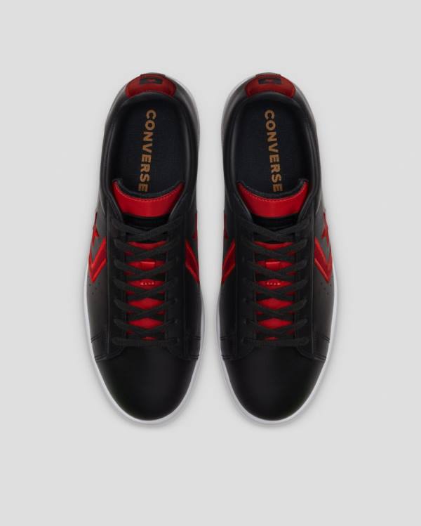 Boty Nízké Converse Pro Læder Bleeding Colours Černé | CV-346OAZ