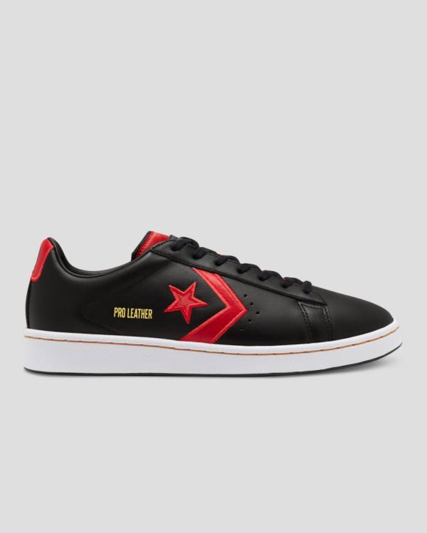 Boty Nízké Converse Pro Læder Bleeding Colours Černé | CV-346OAZ