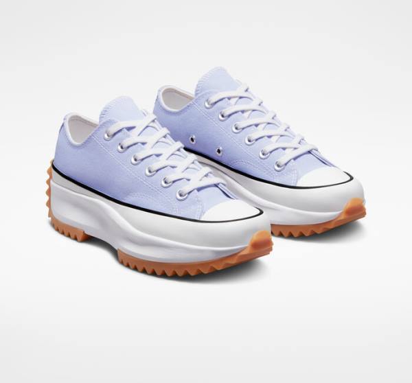 Boty Nízké Converse Run Star Hike Platformyě Seasonal Color Blankyt Bílé Černé | CV-419OAM