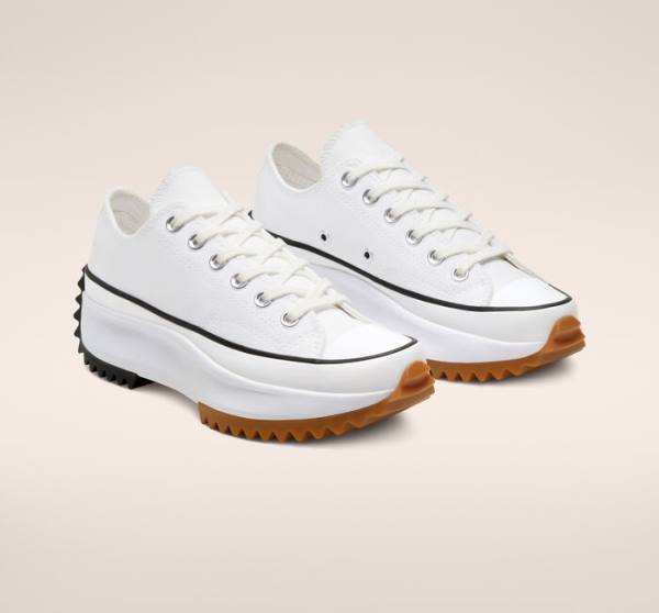 Boty Nízké Converse Run Star Hike Platformyě Bílé Černé | CV-682UCX