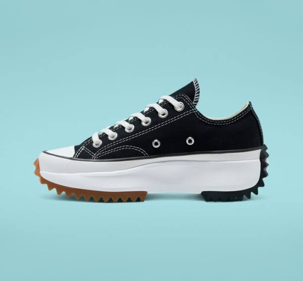 Boty Nízké Converse Run Star Hike Platformyě Černé Bílé | CV-931FKU