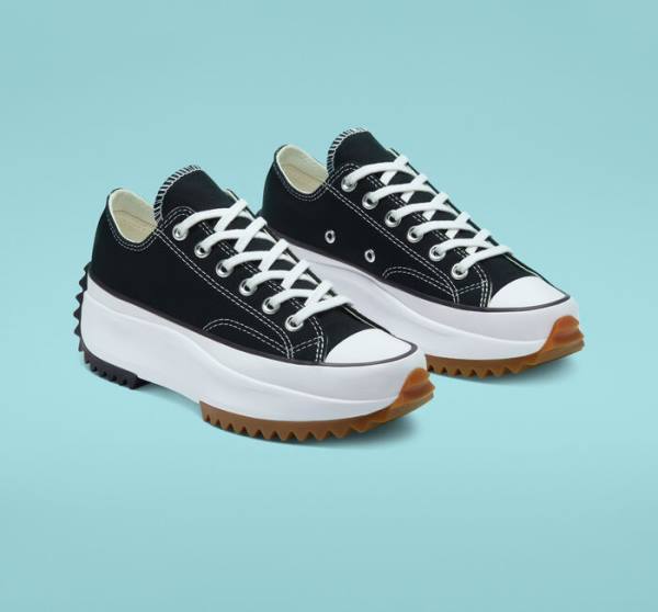 Boty Nízké Converse Run Star Hike Platformyě Černé Bílé | CV-931FKU