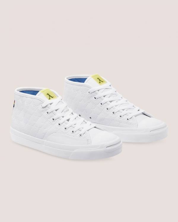Boty Vysoké Converse Alexis Sablone Pride Jack Purcell Pro Bílé | CV-107ORS
