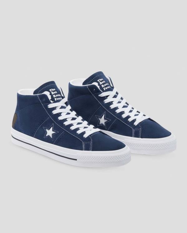 Boty Vysoké Converse CONS One Star Pro Ben Raemers Foundation Blankyt | CV-651HNQ