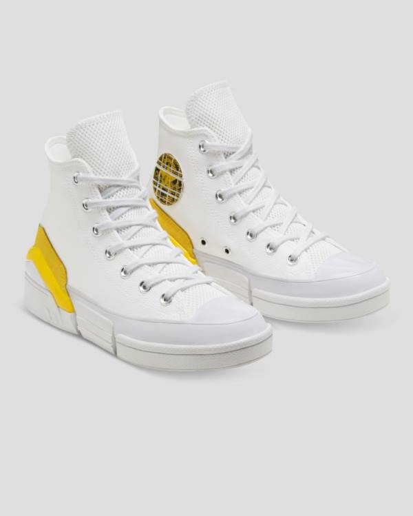 Boty Vysoké Converse CPX 70 Plaid Patch Bílé | CV-530EMO