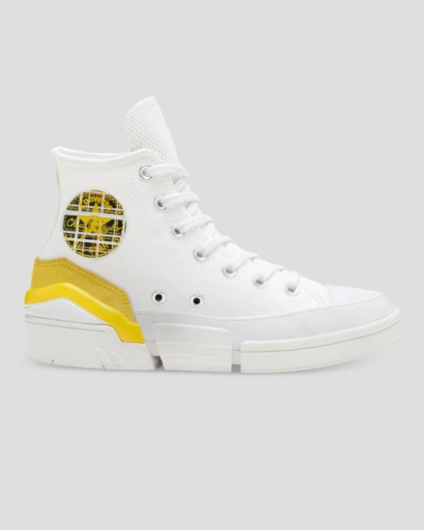 Boty Vysoké Converse CPX 70 Plaid Patch Bílé | CV-530EMO
