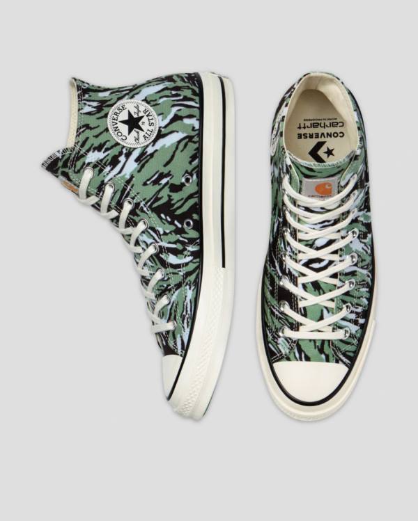 Boty Vysoké Converse Carhartt Chuck 70 Zelene | CV-817OJC