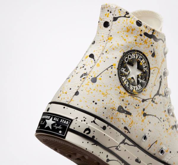 Boty Vysoké Converse Chuck 70 Archive Paint Splatter Černé | CV-930PKB