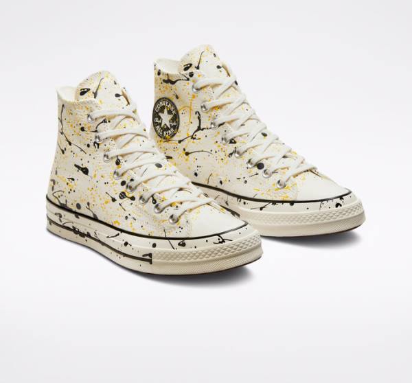 Boty Vysoké Converse Chuck 70 Archive Paint Splatter Černé | CV-930PKB