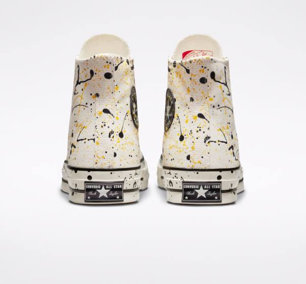 Boty Vysoké Converse Chuck 70 Archive Paint Splatter Černé | CV-930PKB