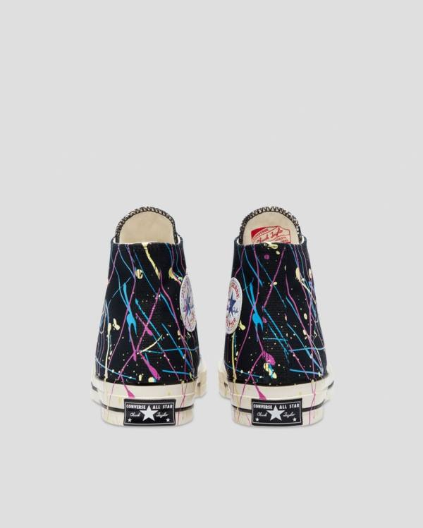 Boty Vysoké Converse Chuck 70 Archive Print Paint Splatter Černé | CV-021IDW