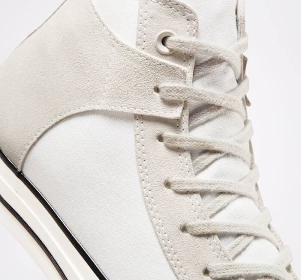 Boty Vysoké Converse Chuck 70 Crafted Platene Bílé Černé | CV-548XJM