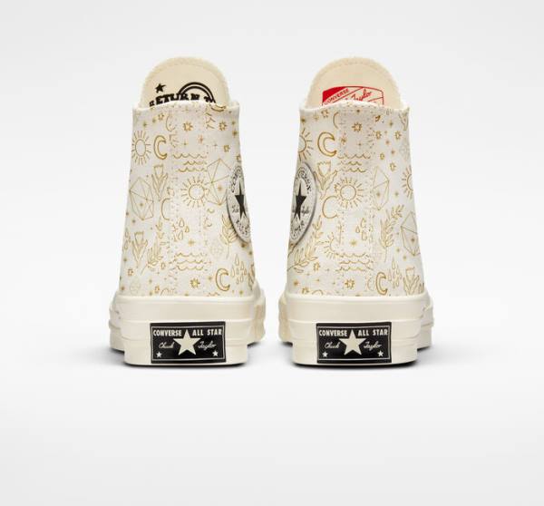 Boty Vysoké Converse Chuck 70 Golden Elements Světle Zlaté Černé | CV-074TCD