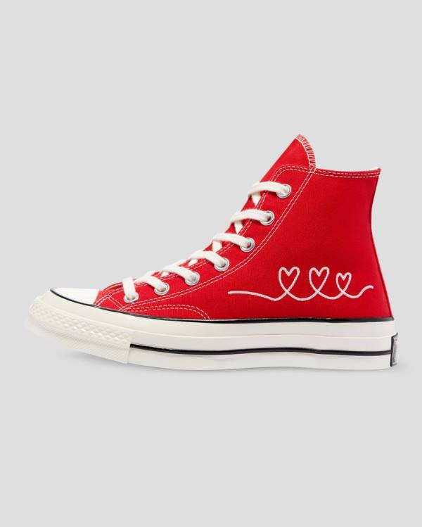 Boty Vysoké Converse Chuck 70 Love Thread Červené | CV-934NOJ