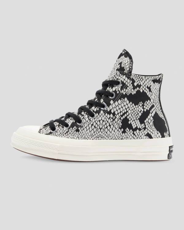 Boty Vysoké Converse Chuck 70 Læder Snake Print Béžový Černé | CV-798XFA