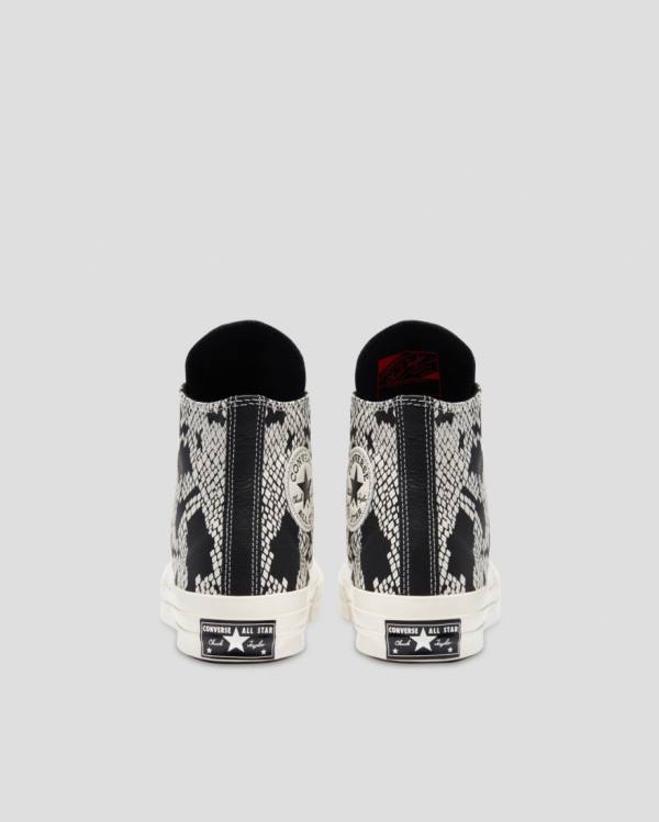 Boty Vysoké Converse Chuck 70 Læder Snake Print Béžový Černé | CV-798XFA