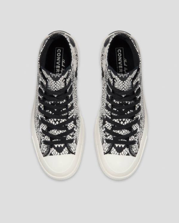 Boty Vysoké Converse Chuck 70 Læder Snake Print Béžový Černé | CV-798XFA