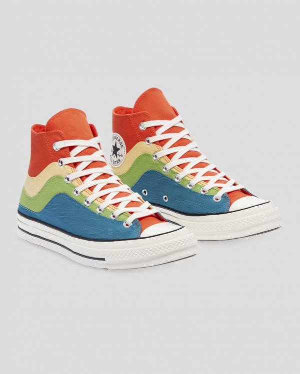 Boty Vysoké Converse Chuck 70 National Parks Blankyt Zelene Oranžové | CV-415FXW