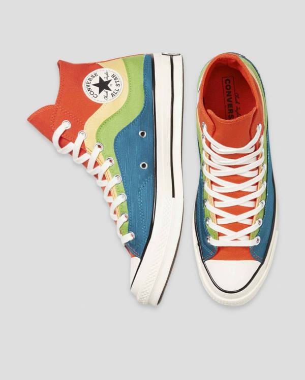 Boty Vysoké Converse Chuck 70 National Parks Blankyt Zelene Oranžové | CV-415FXW