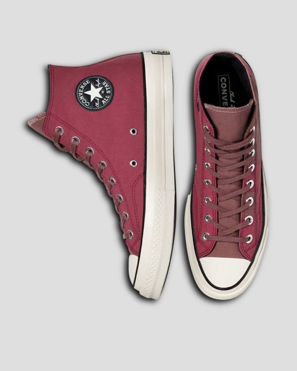 Boty Vysoké Converse Chuck 70 Natural Dye Vínové | CV-654JQO