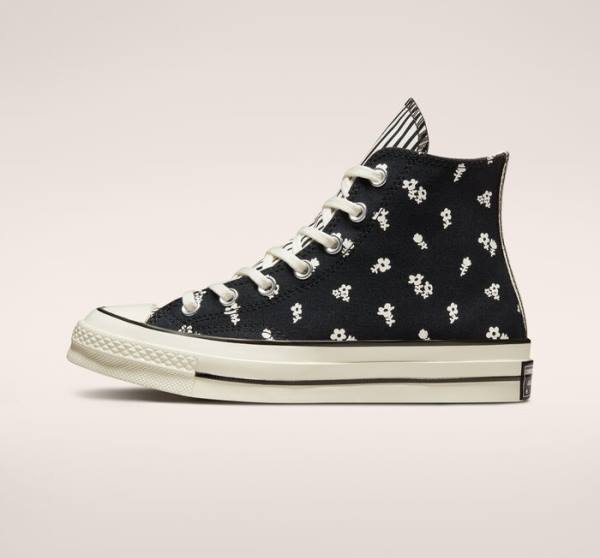 Boty Vysoké Converse Chuck 70 Paisley Černé | CV-985PWK