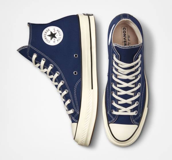 Boty Vysoké Converse Chuck 70 Pastel Polyester Tmavě Blankyt Černé | CV-165VBX
