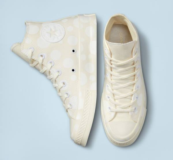 Boty Vysoké Converse Chuck 70 Polka Dots Bílé | CV-246OVY