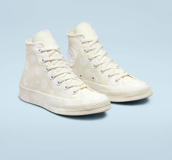 Boty Vysoké Converse Chuck 70 Polka Dots Bílé | CV-246OVY