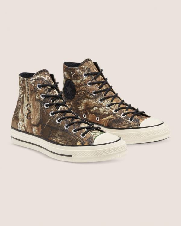 Boty Vysoké Converse Chuck 70 Realtree Edge Camo Print Utility Hnědé | CV-387DXO