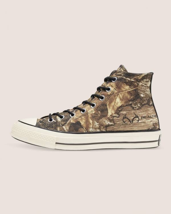 Boty Vysoké Converse Chuck 70 Realtree Edge Camo Print Utility Hnědé | CV-401JYX