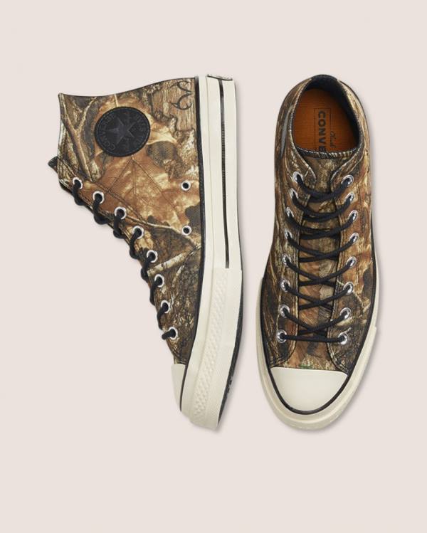 Boty Vysoké Converse Chuck 70 Realtree Edge Camo Print Utility Hnědé | CV-401JYX