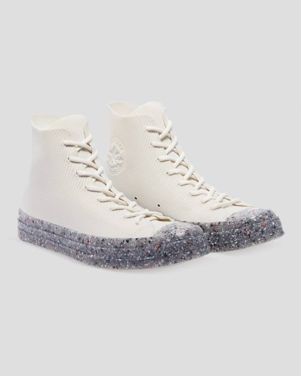 Boty Vysoké Converse Chuck 70 Renew Knit Béžový | CV-301KTW