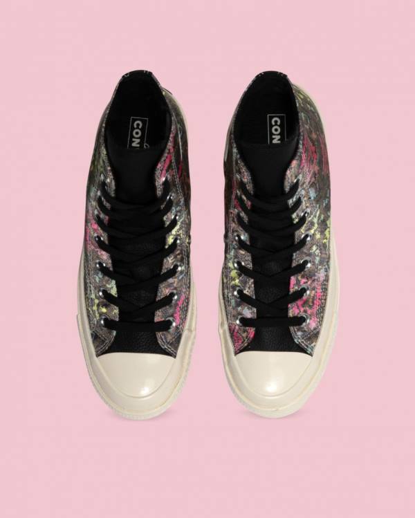 Boty Vysoké Converse Chuck 70 Satin Snake Print Černé | CV-025IEG