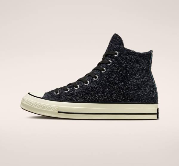 Boty Vysoké Converse Chuck 70 Semišové Seasonal Color Černé | CV-541IVB