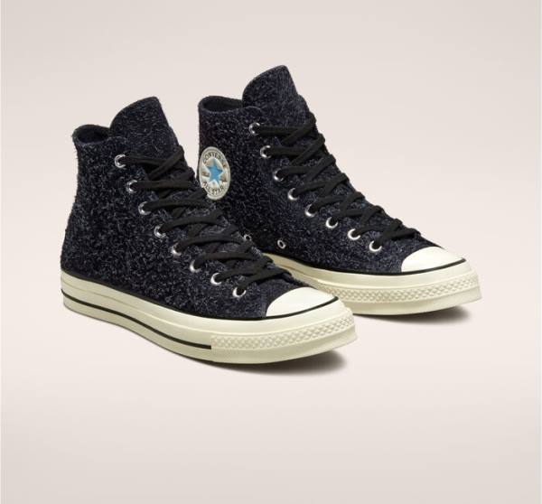 Boty Vysoké Converse Chuck 70 Semišové Seasonal Color Černé | CV-541IVB