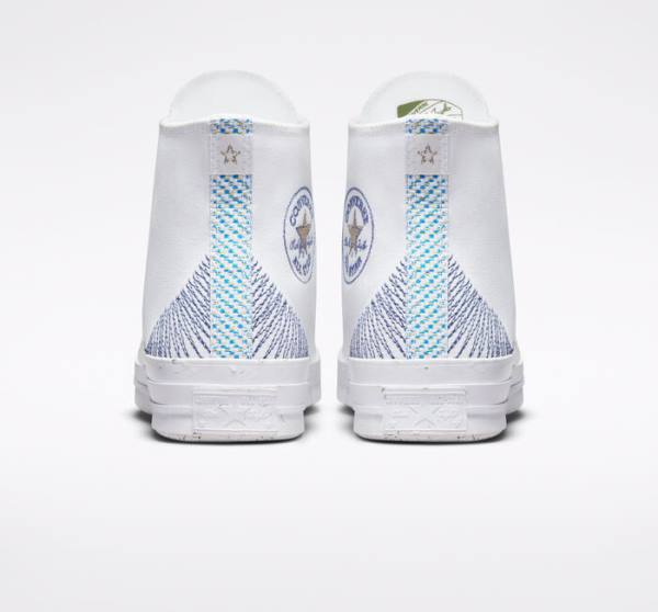 Boty Vysoké Converse Chuck 70 Stitched Bílé Indigo | CV-345VFM