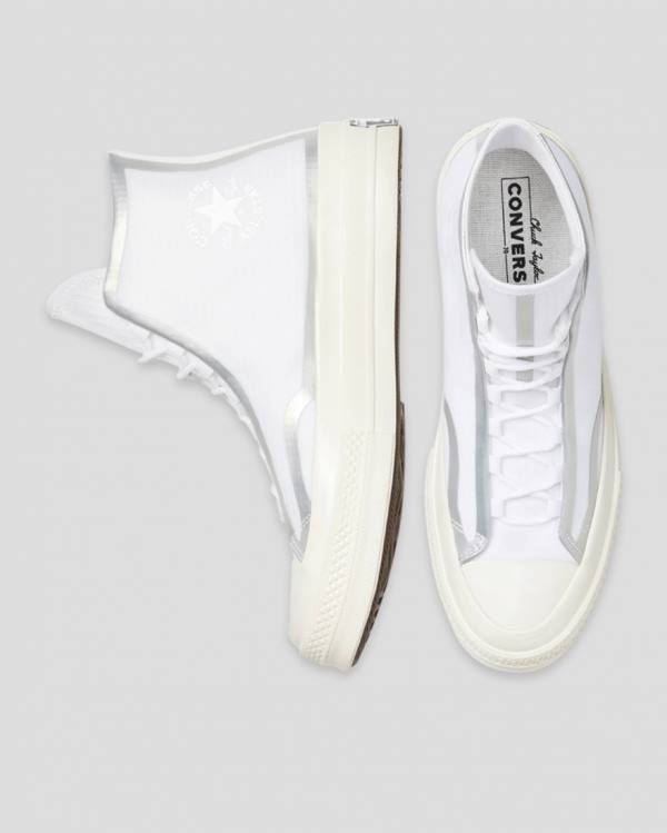 Boty Vysoké Converse Chuck 70 Tape Seam Bílé | CV-367BKN