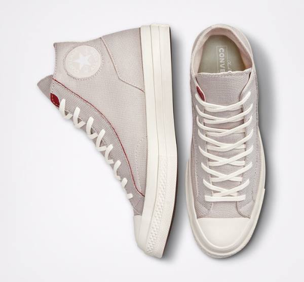 Boty Vysoké Converse Chuck 70 Tearaway Světle Stříbrné Růžové | CV-726UZL