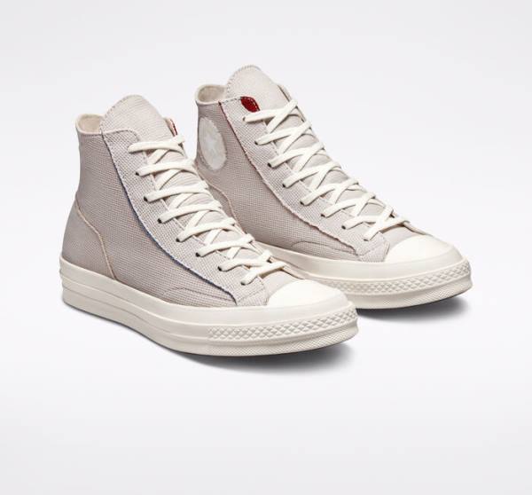 Boty Vysoké Converse Chuck 70 Tearaway Světle Stříbrné Růžové | CV-726UZL