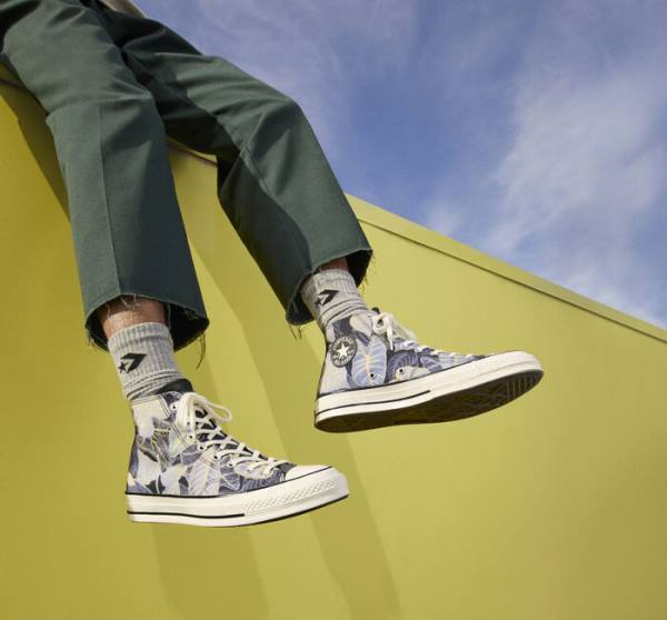 Boty Vysoké Converse Chuck 70 Tropical Leaf Černé | CV-038PGY