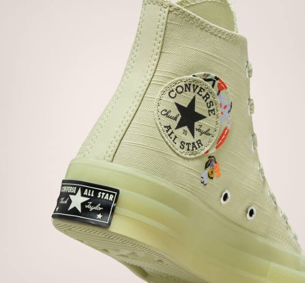 Boty Vysoké Converse Chuck 70 We Are Stronger Together Olivy Zelené Černé | CV-976JUP