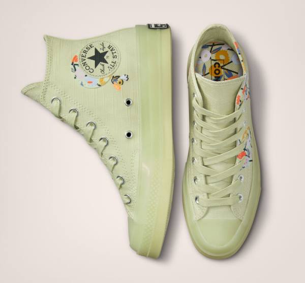 Boty Vysoké Converse Chuck 70 We Are Stronger Together Olivy Zelené Černé | CV-976JUP