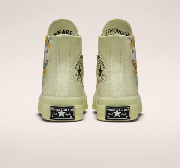 Boty Vysoké Converse Chuck 70 We Are Stronger Together Olivy Zelené Černé | CV-976JUP