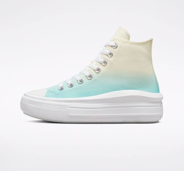 Boty Vysoké Converse Chuck Taylor All Star Move Platformyě Ombre Bílé | CV-024BYK