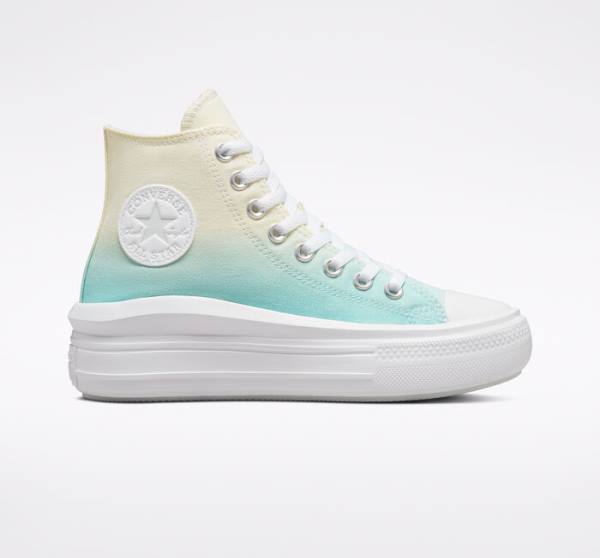 Boty Vysoké Converse Chuck Taylor All Star Move Platformyě Ombre Bílé | CV-024BYK