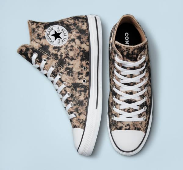 Boty Vysoké Converse Chuck Taylor All Star Dip Dye Černé Bílé | CV-047UGV