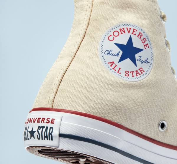 Boty Vysoké Converse Chuck Taylor All Star Natural Ivory Béžový Bílé | CV-067AMX