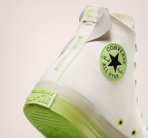 Boty Vysoké Converse Chuck Taylor All Star CX Crafted Stripes Světle Zelene | CV-083FJQ